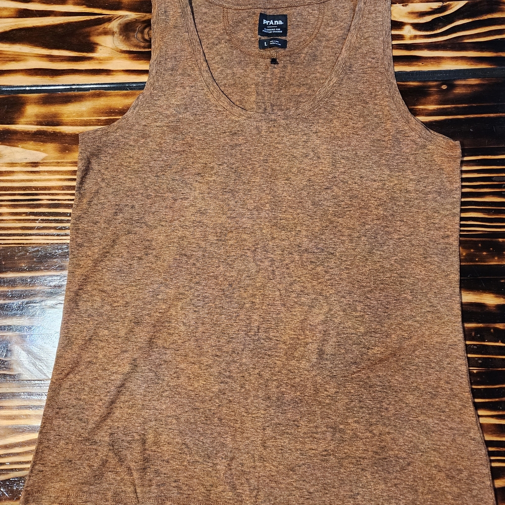 Prana Brown/Copper Sleeveless Tank Top